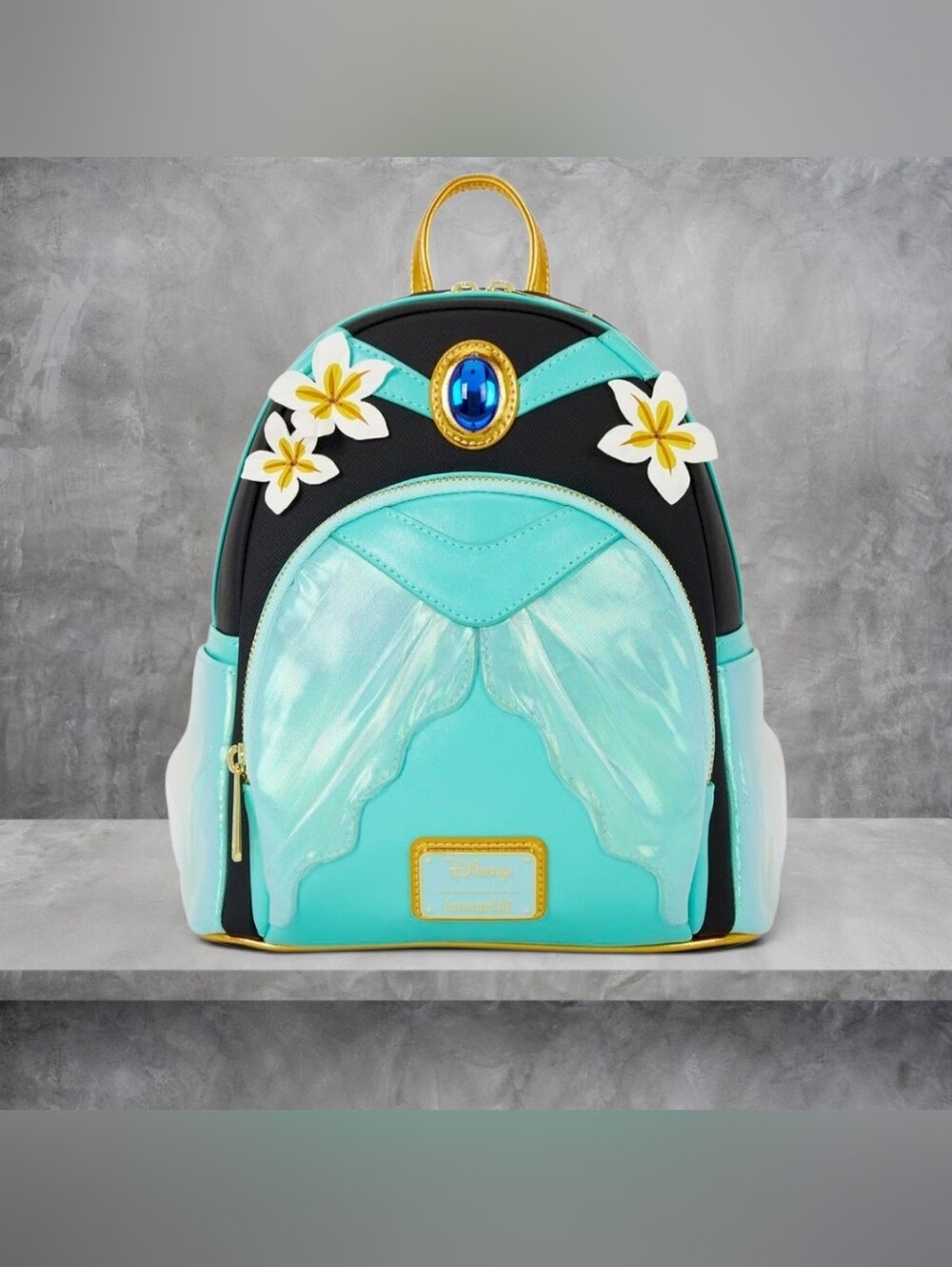 BNWT Loungefly Disney Princess Jasmine Glitter Cosplay Mini Backpack